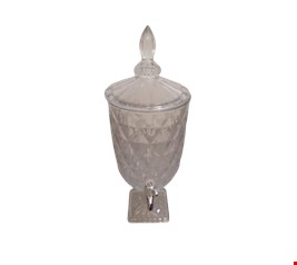 Suqueira de Vidro Detalhe Quadradinho 4,5L 50cmA Suqueira de Vidro Detalhe Quadradinho 4,5L 50cmA