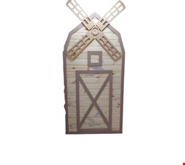 Painel Moinho Marrom (hélice fixa) 1,00cmL X 1,98cmA