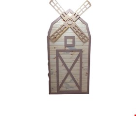 Painel Moinho Marrom (hélice fixa) 1,00cmL X 1,98cmA