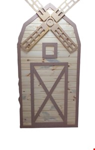 Painel Moinho Marrom (hélice fixa) 1,00cmL X 1,98cmA