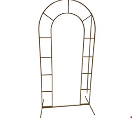 Arco Oval Janela de Ferro Dourado Novo - 1,98cmA 1,00cmL