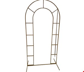 Arco Oval Janela de Ferro Dourado Novo - 1,98cmA 1,00cmL