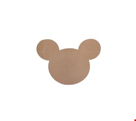 Temático Michey - Placa Cabeça do Michey Cor Personalizada MDF 62cmA 61cmL