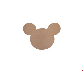 Temático Michey - Placa Cabeça do Michey Cor Personalizada MDF 62cmA 61cmL