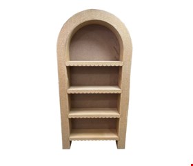 Estante Oval Prateleiras Onduladas Mdf Cor Personalizada 1.81cmA x 91cmL