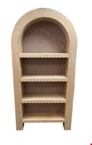 Estante Oval Prateleiras Onduladas Mdf Cor Personalizada 1.81cmA x 91cmL