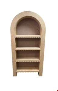 Estante Oval Prateleiras Onduladas Mdf Cor Personalizada 1.81cmA x 91cmL