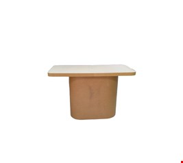 Mesa Retangular Base Oval Personalizada MDF 1,32cmL X 81cmA