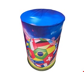 Capa Cilindro - Copa / Futebol / Bola Países G 80cmAx50cmD