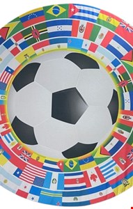 Painel Redondo Tecido Sublimado - Copa / Futebol / Bola / Países 1,50cmD