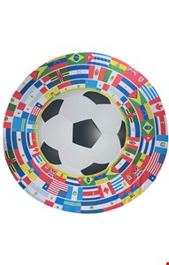Painel Redondo Tecido Sublimado - Copa / Futebol / Bola / Países 1,50cmD