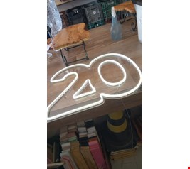 Número em Led - 20 Luz Branca / Branco Frio