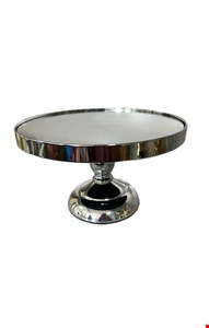 Suporte Balaustre Espelhado  Prata 18cmD 14cmA -