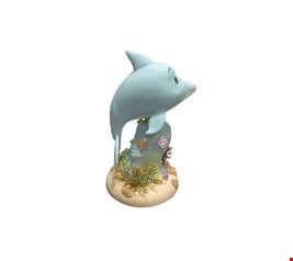 Temático Fundo do Mar - Golfinho Azul Bebê Biscuit 30cmA