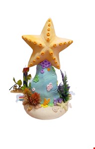 Temático Fundo do Mar - Estrela do Mar Amarela Biscuit 30cmA