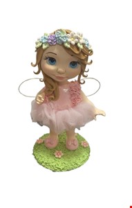 Temático Fadas - Fada com Vestido Rosa Biscuit 30cmA