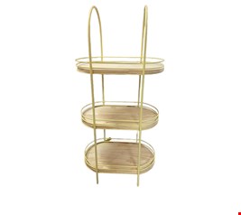 Estante Ferro 3 prateleiras Pinus Amarela- 50cmL 129cmA 30cmP