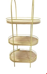 Estante Ferro 3 prateleiras Pinus Amarela- 50cmL 129cmA 30cmP