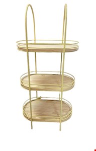 Estante Ferro 3 prateleiras Pinus Amarela- 50cmL 129cmA 30cmP