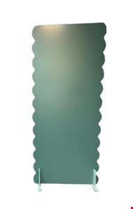 Painel Bordas Onduladas Cor Dupla - Verde Candy 1,88cmAx80cmL