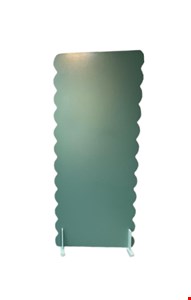 Painel Bordas Onduladas Cor Dupla - Verde Candy 1,88cmAx80cmL