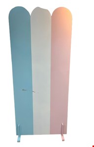 Painel Três Cores Azul, Rosa e Branco 182cmA 80cmL