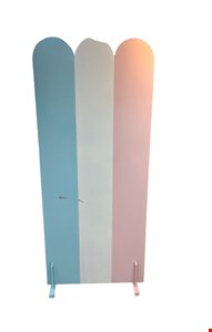 Painel Três Cores Azul, Rosa e Branco 182cmA 80cmL