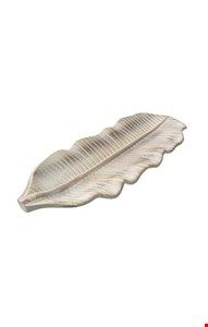 Bandeja Folha Bananeira Patina 37cm