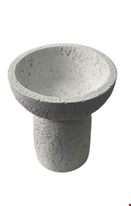 Castiçal Redondo Branco Resina 12cmA X 10cmL
