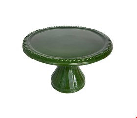 Suporte Bolinha Canelado Verde -  20cmD 15cmA M
