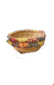 Kit Cesta de Palha Redonda Chita