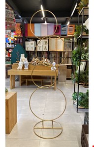 Estrutura Ferro Dourada Círculos Para Balões/Flores