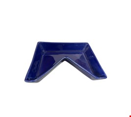 Bandeja Bandeirola Cerâmica Azul Royal 17cmC X 13cmL