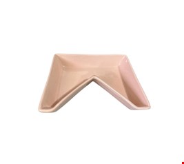 Bandeja Bandeirola Cerâmica Rosa Candy 17cmC X 13cmL