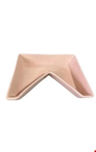 Bandeja Bandeirola Cerâmica Rosa Candy 17cmC X 13cmL