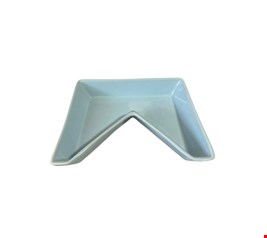 Bandeja Bandeirola Cerâmica Azul Candy 17cmC X 13cmL