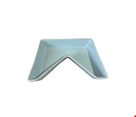 Bandeja Bandeirola Cerâmica Azul Candy 17cmC X 13cmL