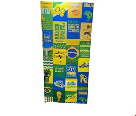 Capa de Painel Vertical Reto - Lambe Lambe Futebol / Copa / Brasil 2mA X 1mL