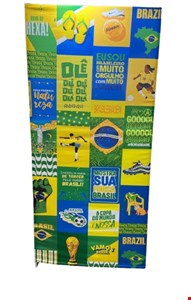 Capa de Painel Vertical Reto - Lambe Lambe Futebol / Copa / Brasil 2mA X 1mL