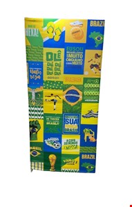 Capa de Painel Vertical Reto - Lambe Lambe Futebol / Copa / Brasil 2mA X 1mL