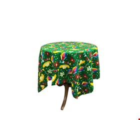 Toalha De Mesa São João Verde 1,45cmL X 1,45cmC