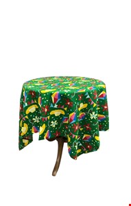 Toalha De Mesa São João Verde 1,45cmL X 1,45cmC