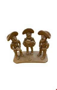 Trio Nordestino em Barro 18cmC
