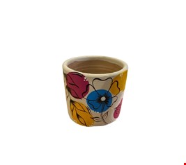 Vaso Florido de Barro 14cmA 16cmD
