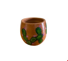 Vaso Barro Cacto 15cmA 13CmD