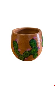 Vaso Barro Cacto 15cmA 13CmD