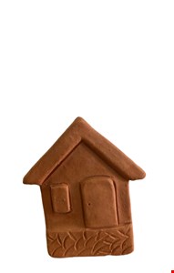 Placa Casa em barro - 19cmA