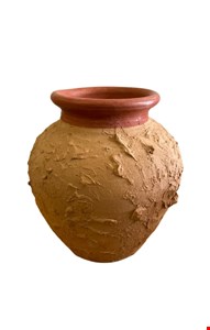Vaso Barro Texturizado 30cmA 15cmD Vaso Barro Texturizado 30cmA 15cmD