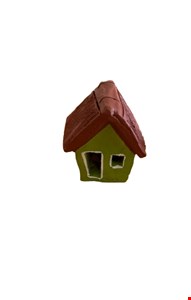 Casinha de Barro Verde 6cmA 
