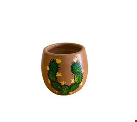 Vaso Barro Cacto 15cmA 14cmD 